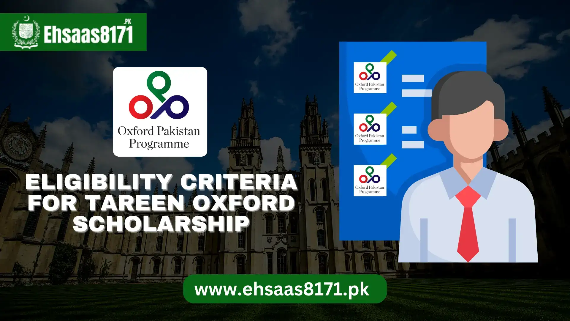 Eligibility criteria for Tareen Oxford scholarship