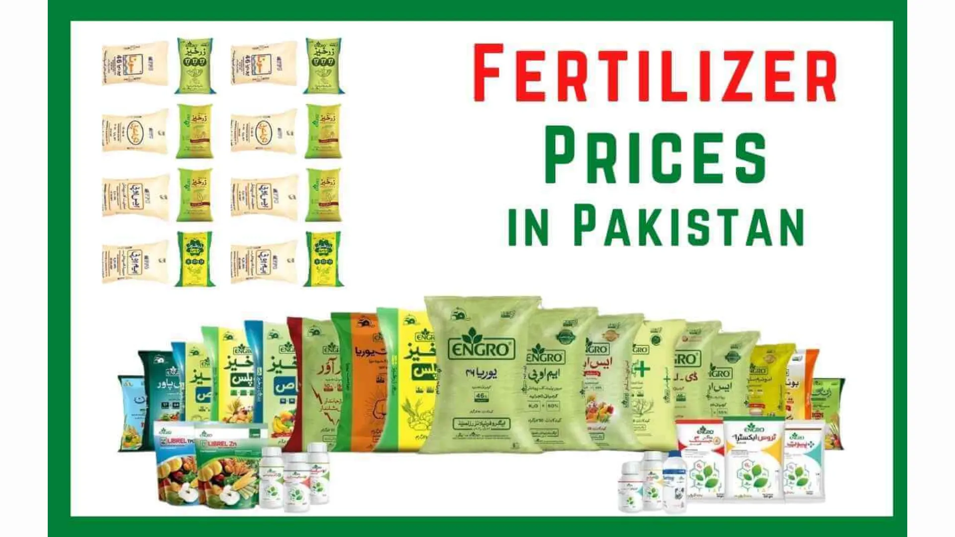 Prices of Fertilizer in Pakistan