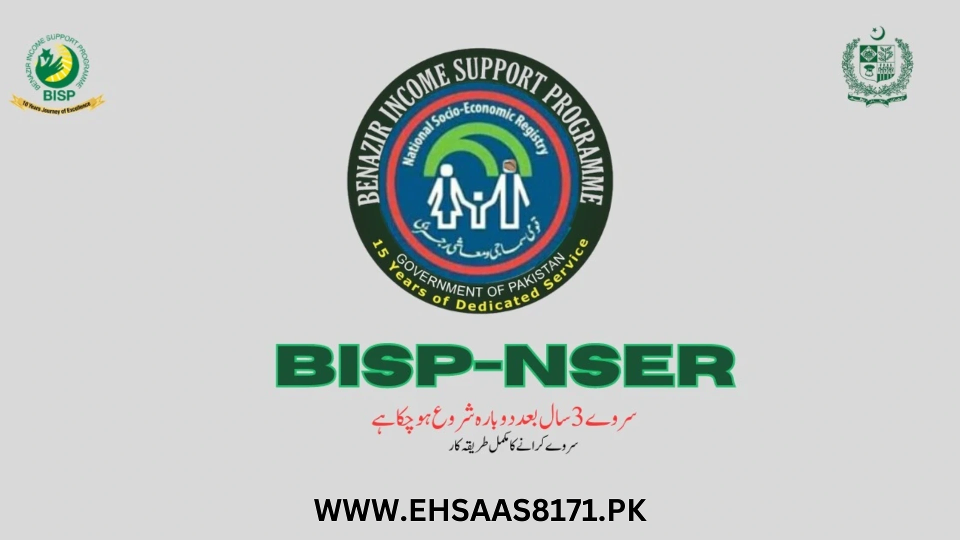 NSER Survey and BISP Ehsaas Program