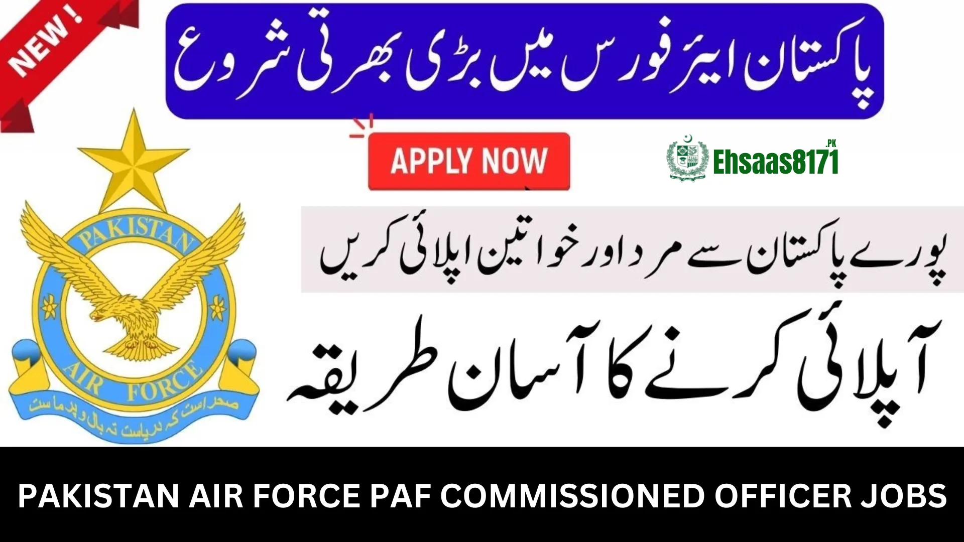 Pakistan Air Force PAF Commissioned Officer Jobs