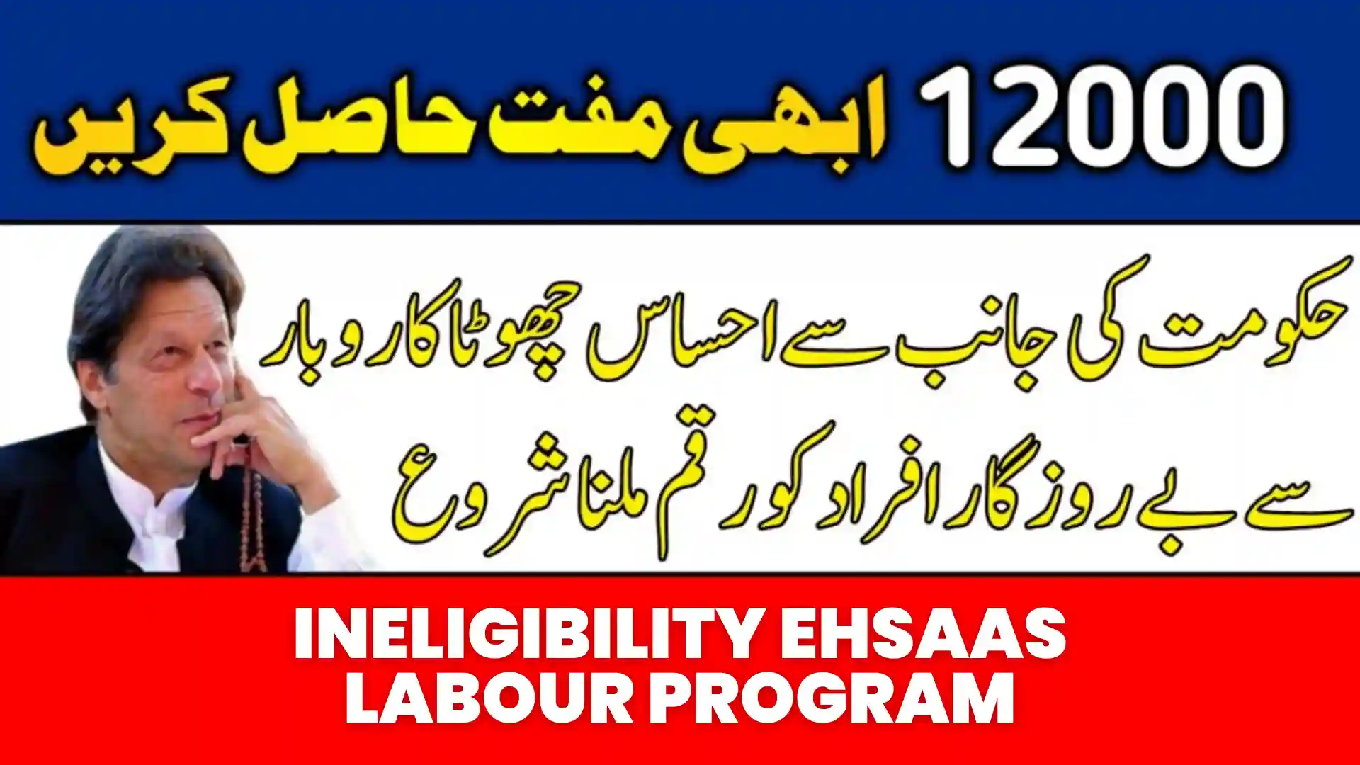 Ineligibility Ehsaas Labour Program
